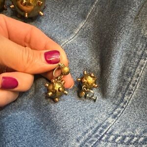 Gold and Silver Statement Earrings